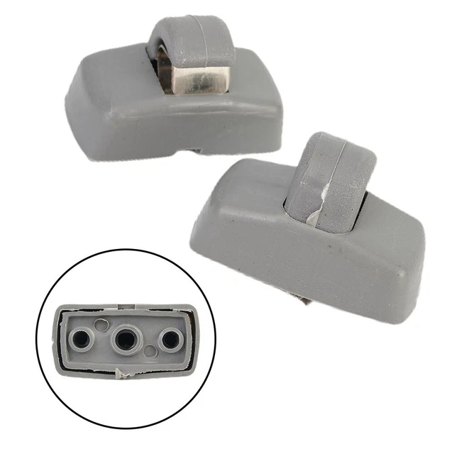 Clips de visière matériau ABS gris pour Skoda Fabia Octavia superbe lot de deu