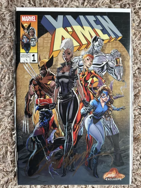 X-MEN GOLD #1 J SCOTT CAMPBELL RETRO VARIANT B  UNCANNY WOLVERINE Signed C.O.A.