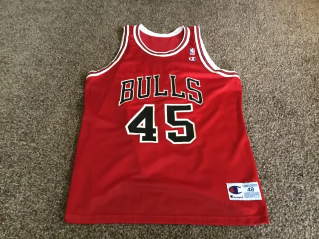 1991 Michael Jordan Chicago Bulls Champion Authentic NBA Jersey Size 48