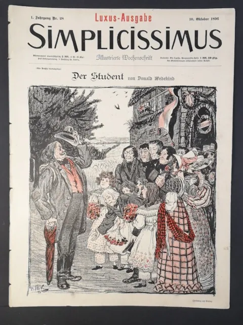 Simplicissimus: Illustrierte Wochenschrift. 1. Jahrgang. Nr. 28, 10. Oktober 189