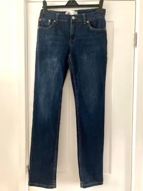 Boys Levis 512 Slim Taper Stretch Jeans Blue Size 14A