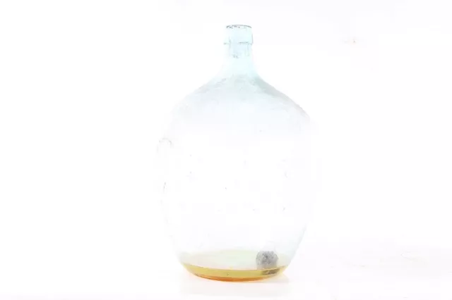 Alter dekorativer Weinballon Gärballon Glas old vintage Flasche