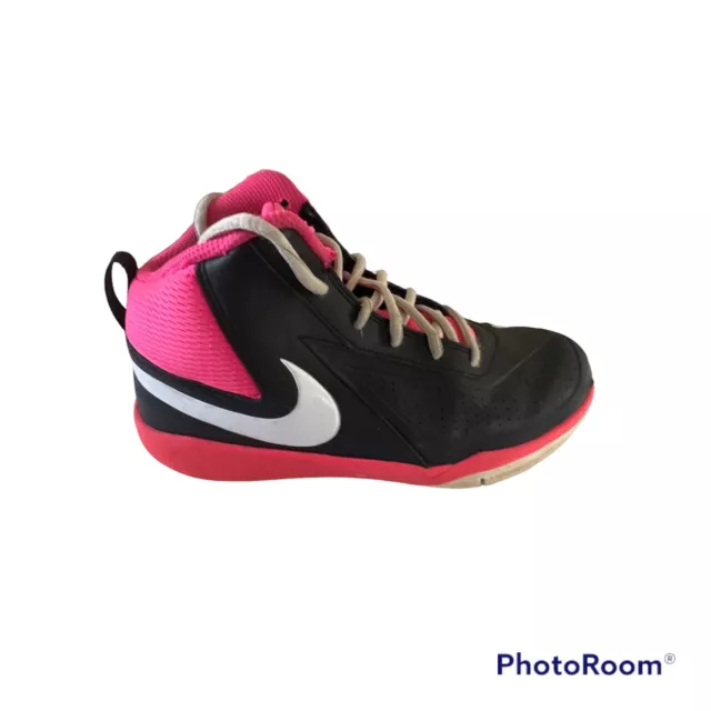 NIKE TEAM HUSTLE D7 Black Hyper Pink Basketball Shoes 747998-008 Sz 5 ...