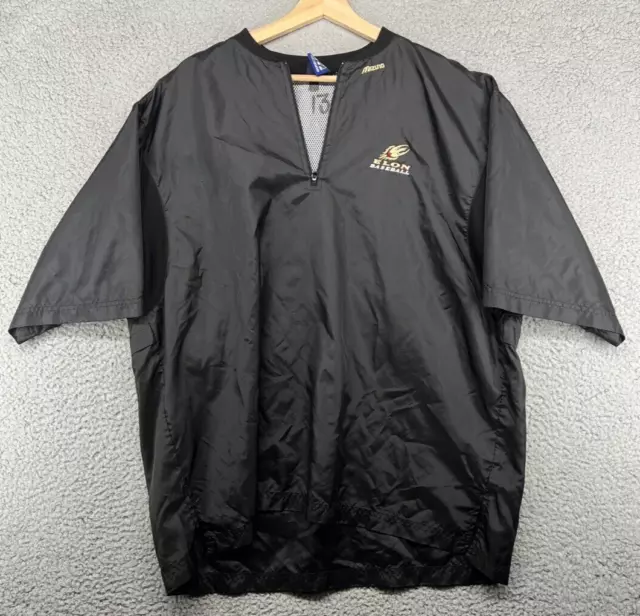 Mizuno Elon Phoenix Baseball Warm Up Jacket 1/4 Zip Black Size XL Team Issued