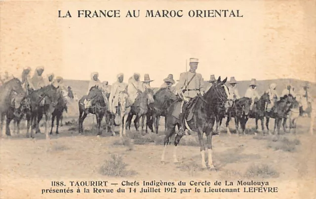 La France au Maroc Oriental - TAOURIRT - Chefs indigènes Cercle de la Moulouya