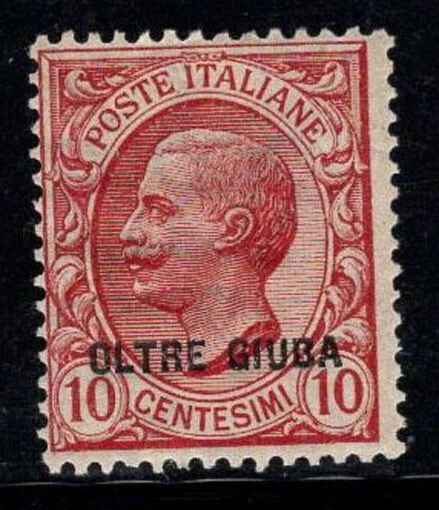 Beyond Juba 1925 Sass. 4 MNH 100% 10 c, Overprinted Beyond Juba
