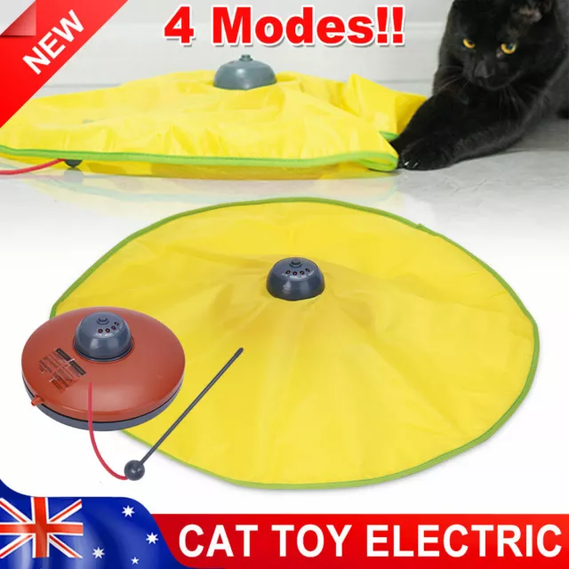 Electronic Interactive Cat Toys Puzzle Kitten Cat's Meow Fabric Moving Mouse Toy