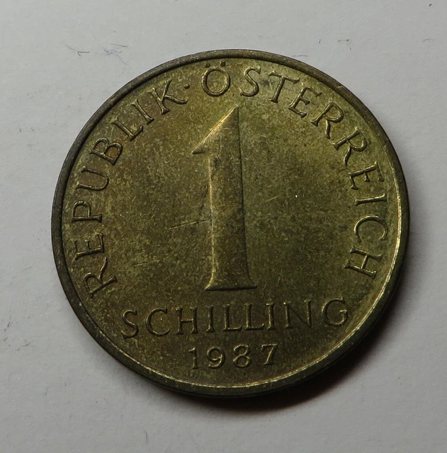 Austria Schilling 1987 Aluminum-Bronze KM#2886 UNC