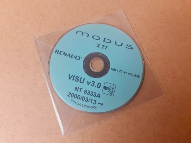 Revue technique électrique MODUS X 77 VISU CD NT 8333 A  original RENAULT