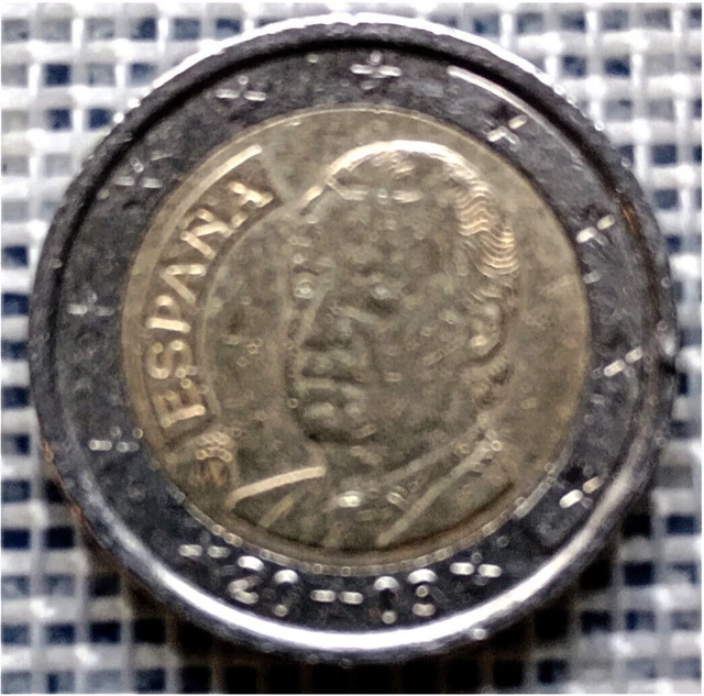 2 Euro Munze Spanien Fehlpragung