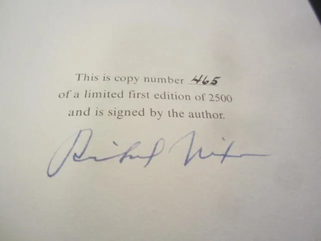 Richard Nixon Autographed "The Real War" United States President JSA Limited Ed