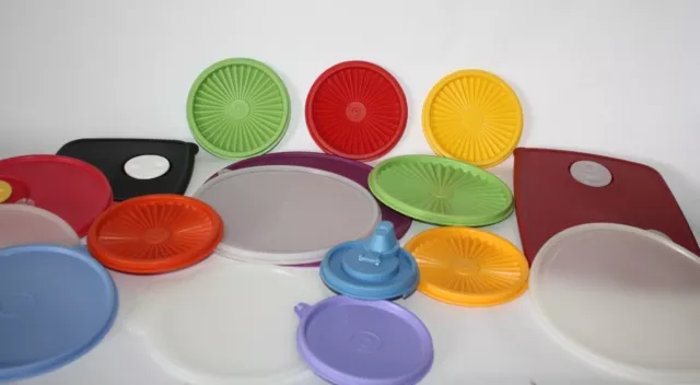 Buy Tupperware Replacement Lids listing 1READ Descriptionlots of  Variety Large Lids to Tiny Lidsspout Lids, Various Colors Online in  India 