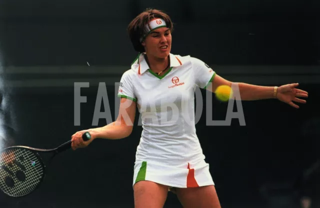 Altes Pressefoto Tennis, Wimbledon, Martina Hingis, 1997, Druck 20 X 30 CM