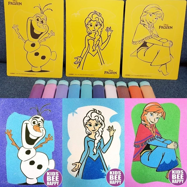 DISNEY SAND ART Pictures from Kids Bee Happy Sand. ****Various Designs