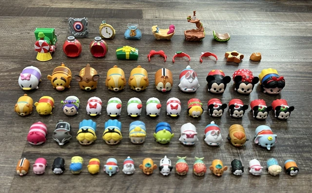 Disney Tsum Tsum Lot Of 64 Figures Accessories Gently Used Toys
