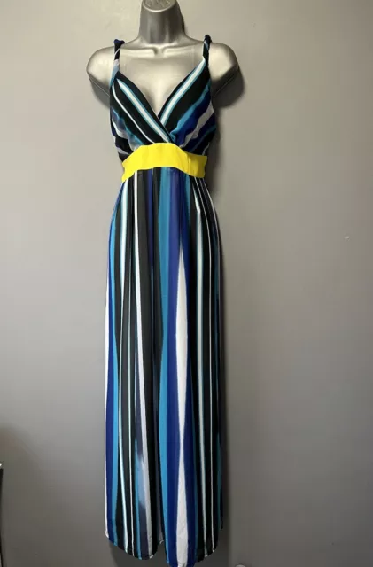 Fab Floaty Chiffon Summer Maxi Dress Sz 18