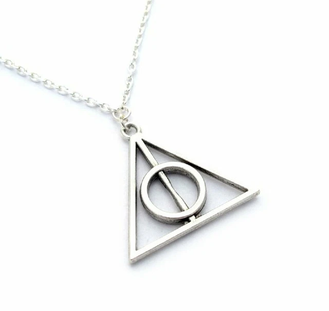 Gadget Collier Pendentif I Reliques de la Mort Harry Potter Argent