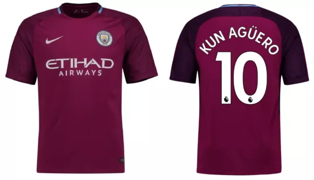 Trikot Nike Manchester City 2017-2018 Away - Kun Aguero 10 I Auswärts ManCity