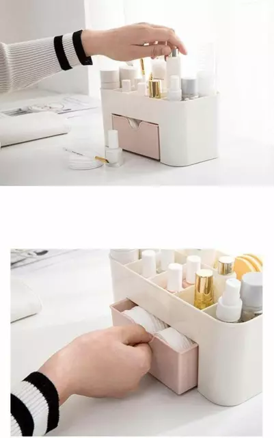 Generico Organizzatore 3 portatrucco cosmetici box trucchi make up