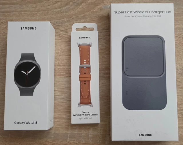 SAMSUNG GALAXY WATCH8 40mm Graphite Bluetooth New in Box - Bundle ...