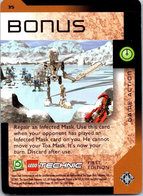 2001 BONUS 35 Bionicle Quest For The Masks Upper Deck Trading Card