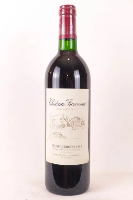 pessac-léognan château bouscaut grand cru classé rouge 1993 - bordeaux