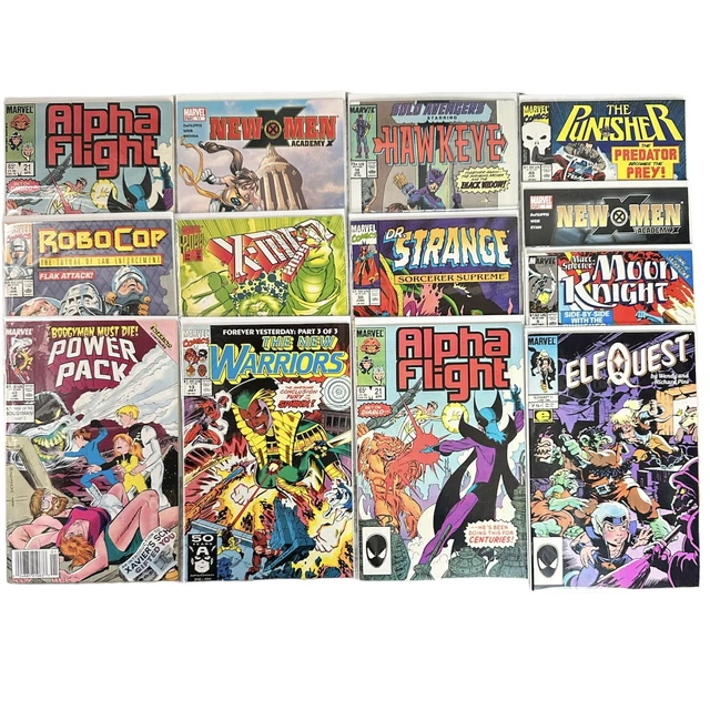 Lot of 13 Modern Copper Marvel Comic Books Bagged Boarded ROBOCOP XMEN PUNISHER
