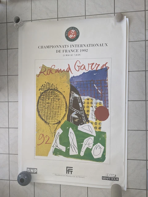 Affiche ancienne Roland Garros 1989 de Nicola de Maria 1989