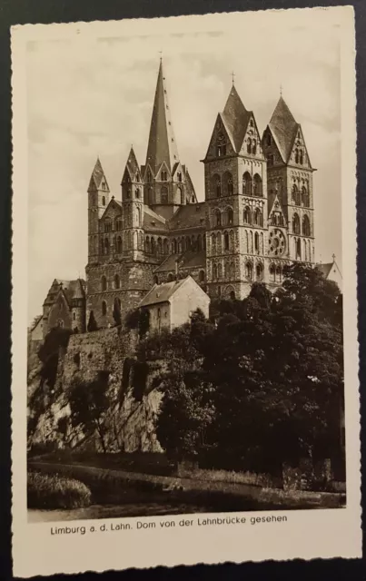 AK Limburg an der Lahn Dom von der Lahnbrücke Echtfoto ungelaufen um ca. 1930