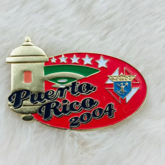 2004 Knights of Columbus Puerto Rico Enamel Member Lapel Pin