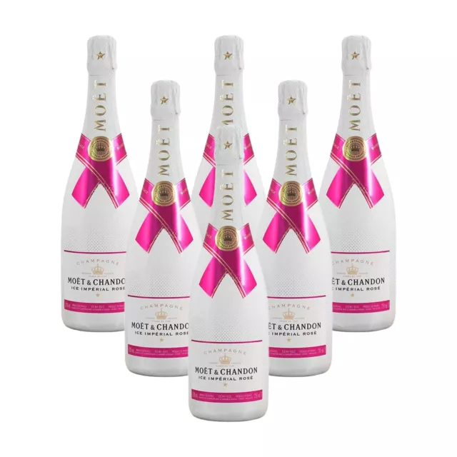 Moet & Chandon Ice Imperial Rose 75Cl Non-Vintage Champagne France (Case Of 6)