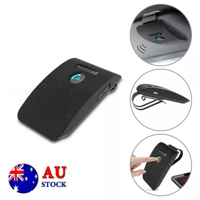 Sun Visor Wireless Phone Hands-Free Car Kit Speakerphone Speaker for Bluetooth