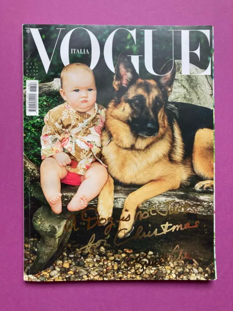 Vogue Italia décembre 2016 Magazine 796 Italy dicembre Bruce Weber dog mode