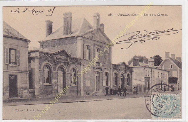 CPA 60430 NOAILLES School of Boys Animated Edit D.L. & P. ca1905
