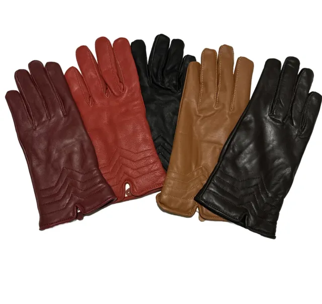 Genuine leather Women’s Gloves Sheepskin Winter Gloves dress gloves