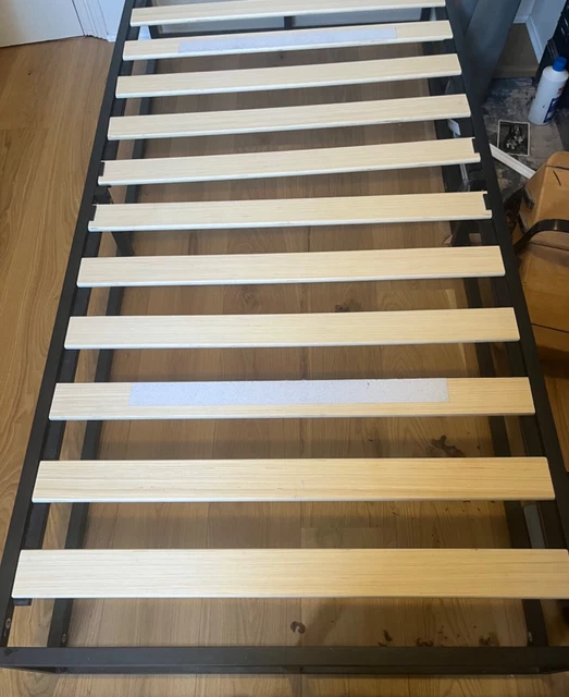 SINGLE METAL BED frame (Wayfair), matte black. 90cm wide 190cm long £45