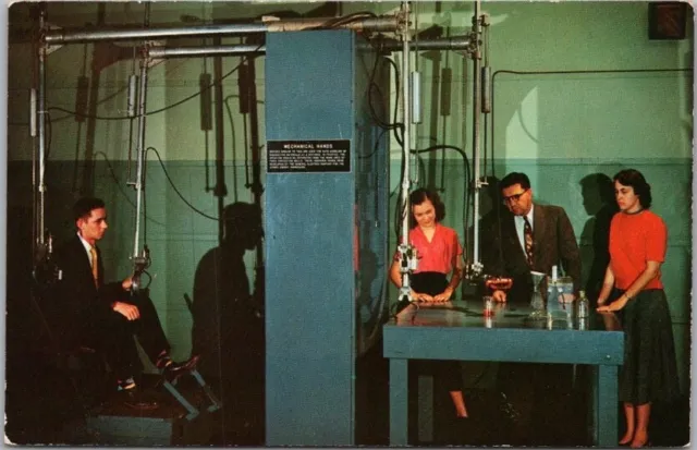 1950s OAK RIDGE Tennessee Postcard "Museum of Atomic Energy" / Mechanical Hands