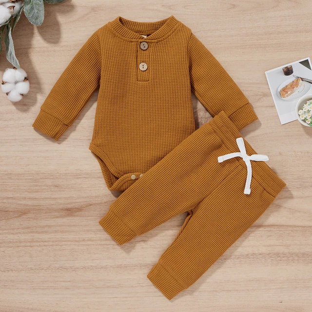 Tuta neonato neonato a maniche lunghe tuta + pantaloni lunghi set abiti 8