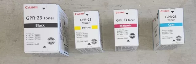 Canon GPR23 Toner Cartridge Set of x4 0452B003, 0453B003, 0455B003, 0454B003 NEW