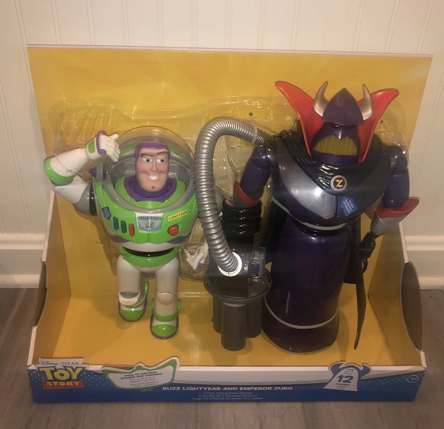 TOY STORY TALKING 12” Buzz Lightyear & 14” Emperor Zurg Toys Action