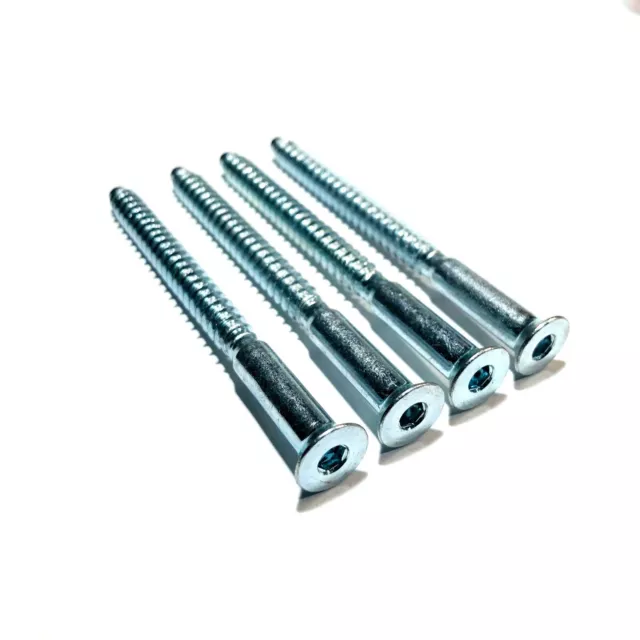 4 x Replacement Shelf Screws for IKEA EXPEDIT 104323 / 104325 - Zinc Color