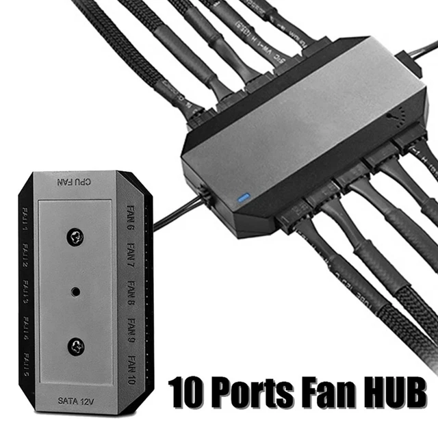 3pin 4pin PWM Fan Splitter HUB Cable Management Double-side Adhesive FH-10 FH-04