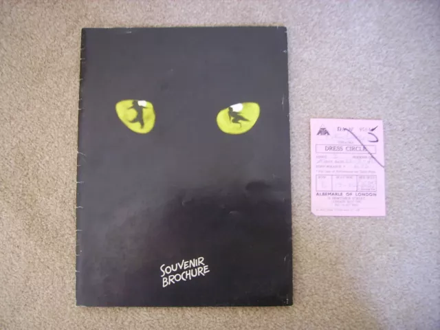 Cats Souvenir Programme  New London Theatre London 1991