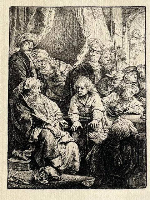 Van Rijn Rembrandt gravure eau forte etching Joseph Racontant Ses Songes Rêves