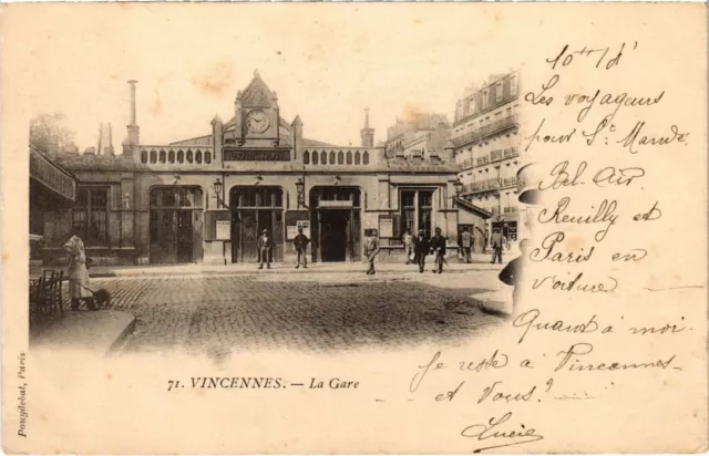 CPA AK Vincennes La Gare FRANCE (1283267)