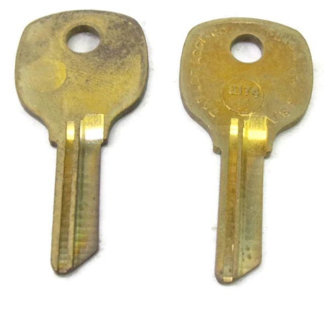 2-pcs S174M Key Blanks Taylor Lock U.S.A.