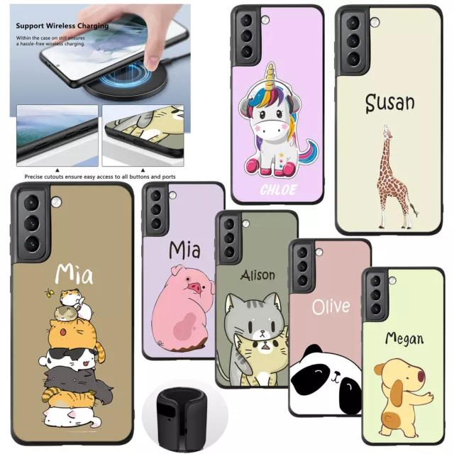 Phone Cover For Samsung Galaxy A04 A13 A14 S23 S22 Personalised Cute Animal Case