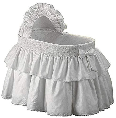 Baby Doll Bedding Neutral Paradise Bassinet Bedding Set For Boy And Girly White