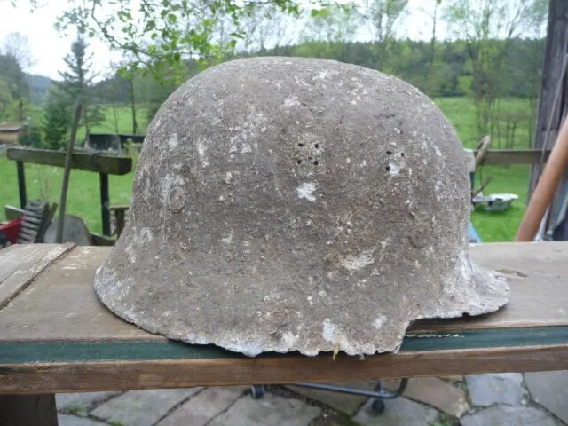 WW 1 Militaria Helm Vernarbt original Neufund