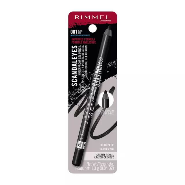 Rimmel London Scandaleyes Waterproof Gel Pencil Eyeliner, Long-Wearing, Ultra-Sm 3